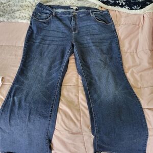 Size 24W Woman Within indigo stretch jeans. Hardly worn.